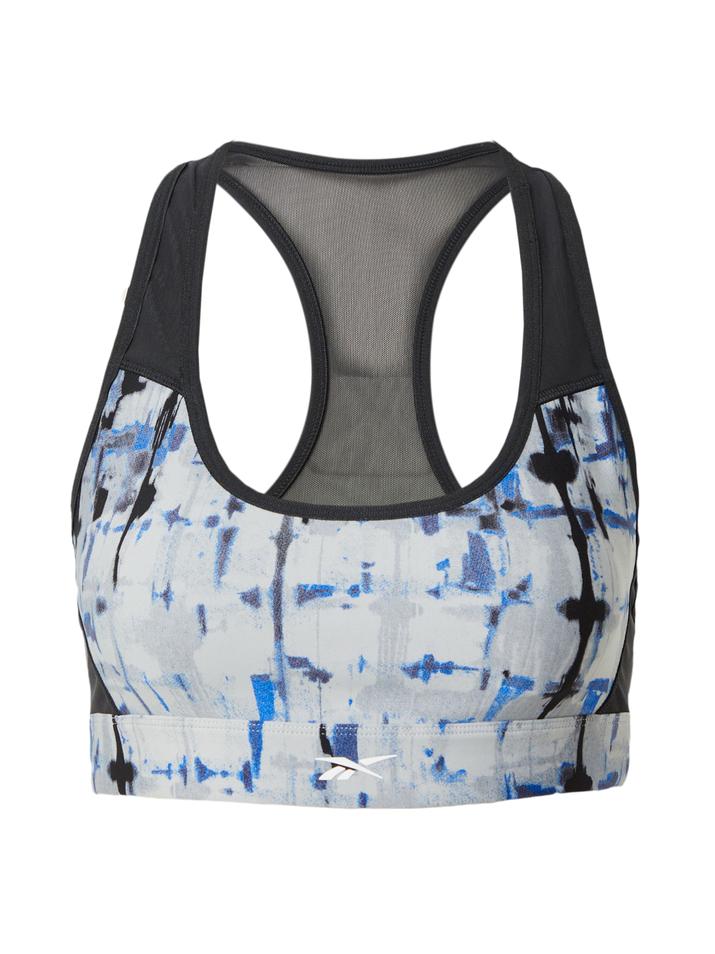 Sutien sport Reebok pe albastru / gri / negru, Vizualizare produs