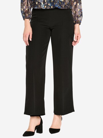 LolaLiza Flared Pleat-front trousers in Black