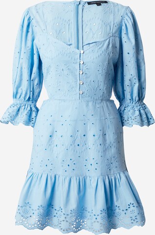 Robe FRENCH CONNECTION en bleu : devant