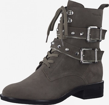 TAMARIS Lace-Up Ankle Boots in Grey: front