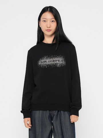 Karl Lagerfeld Sweatshirt in Black: front