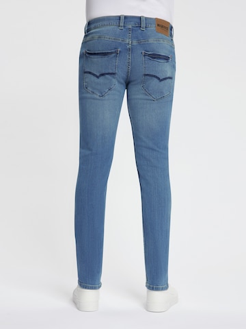 Maskovick Slimfit Jeans 'MASKOVICK - Heren Jeans - Slim Fit - Milano – Stretch - Denim Broek' in Blauw