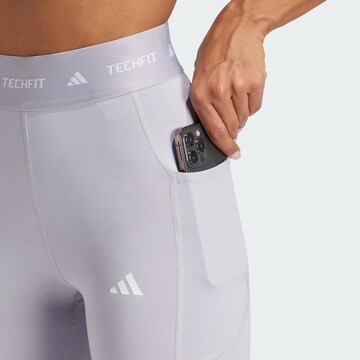 ADIDAS PERFORMANCE Skinny Sporthose in Grau