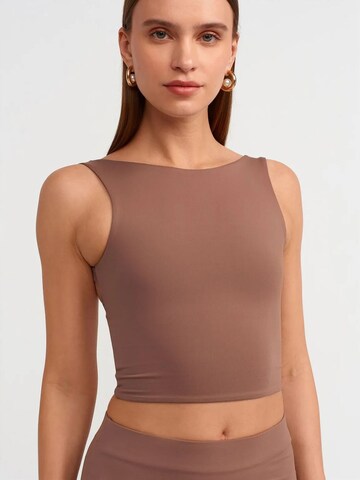 Dilvin Top in Brown