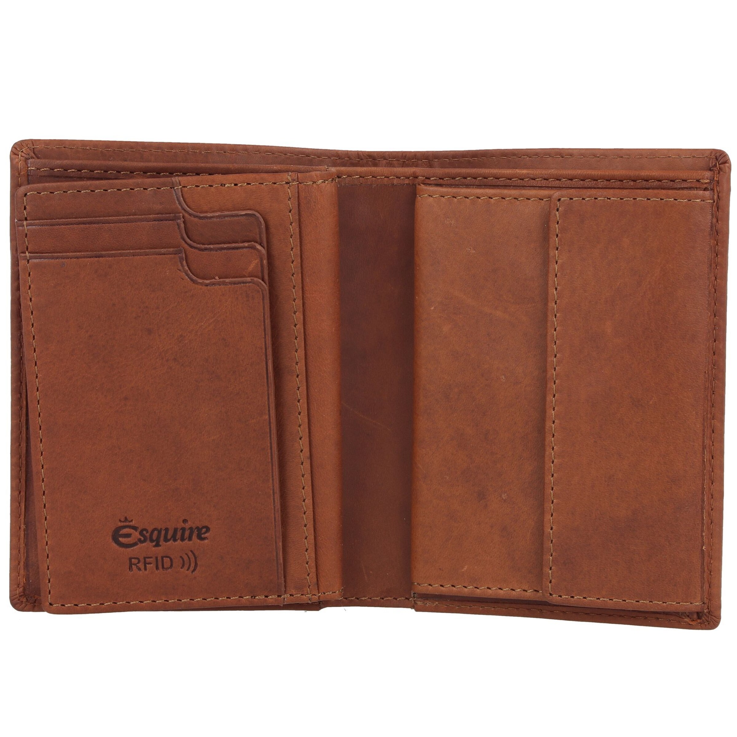 Esquire Portemonnee 'Dallas' in Bruin