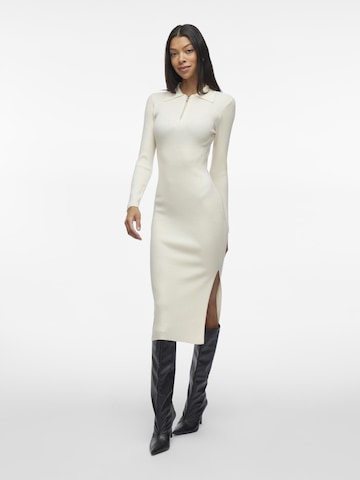 VILA Knit dress in Beige