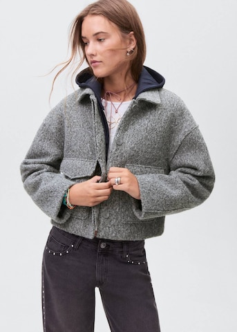 MANGO TEEN Jacke 'Boucle2' in Grau: Vorderseite