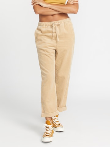 Volcom Tapered Broek in Beige: voorkant