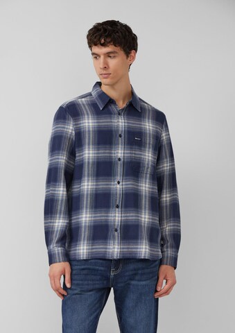 s.Oliver Regular Fit Hemd in Blau: Vorderseite