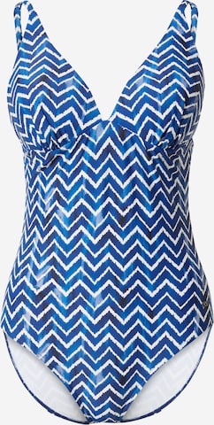 NATURANA Triangle Swimsuit in Blue: front