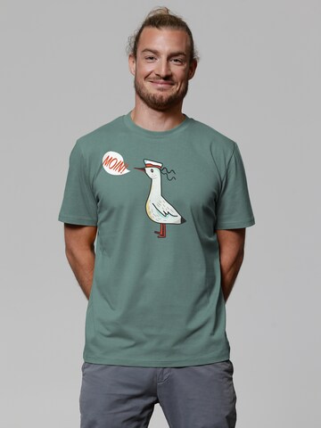 T-Shirt Watapparel en vert : devant