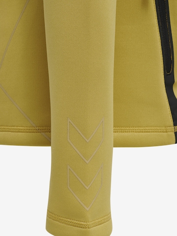 Hummel Athletic Zip-Up Hoodie 'CIMA' in Yellow