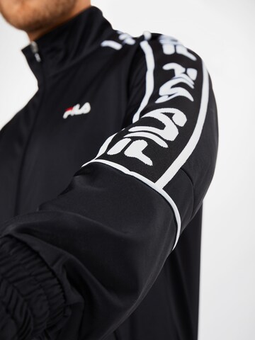 FILA Regular fit Zip-Up Hoodie in Black