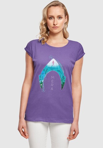 ABSOLUTE CULT Shirt 'Aquaman - Mera Ocean' in Purple: front