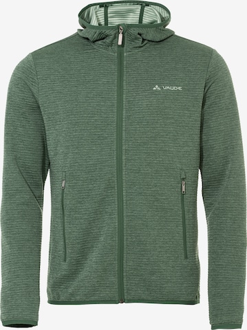 VAUDE Athletic Fleece Jacket 'Strona' in Green: front