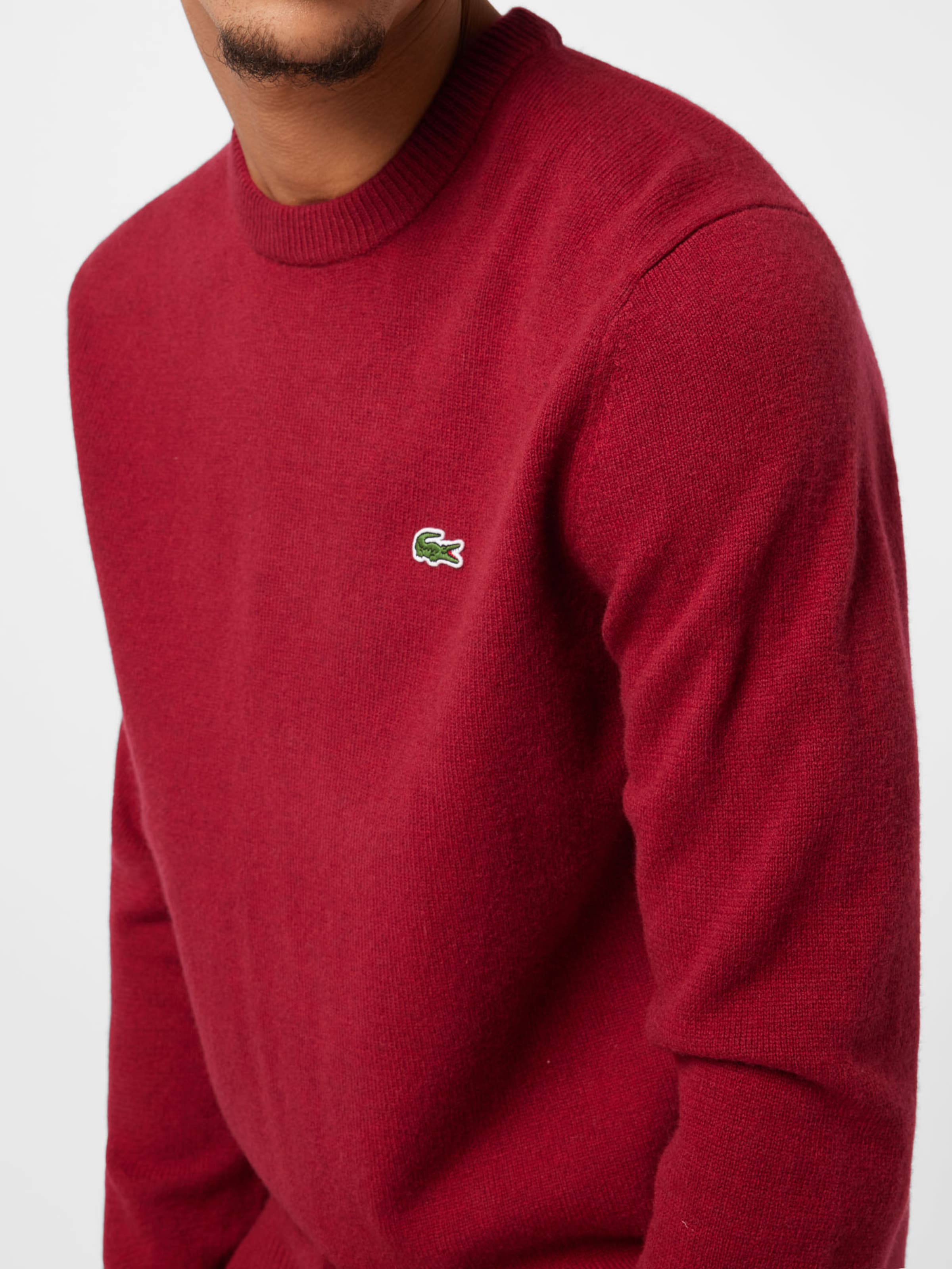 Männer Pullover & Strick LACOSTE Pullover in Rubinrot - YZ94752 Männer Pullover & Strick LACOSTE Pullover in Rubinrot - YZ94752