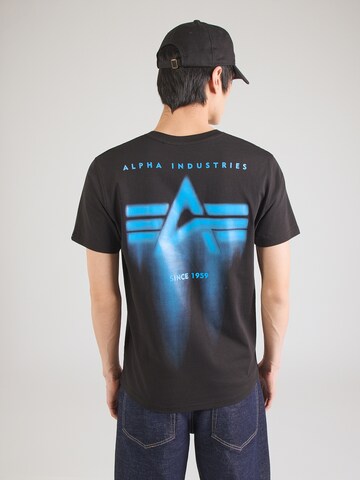 ALPHA INDUSTRIES T-Shirt in Schwarz: Vorderseite