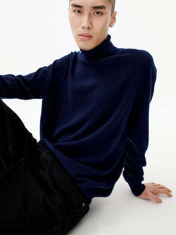 GOBI Cashmere Pullover 'Men's Essential Turtleneck Cashmere Sweater'‌ in Blau