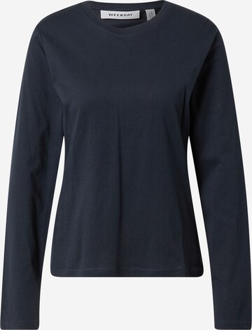 WEEKDAY Shirt 'Alanis' in Blauw: voorkant