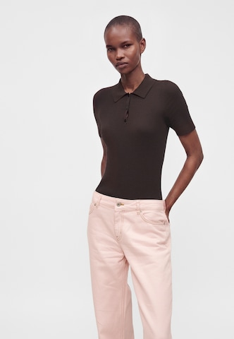 HUGO Wide leg Jeans 'Gamala_B' in Roze