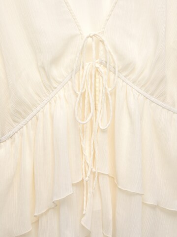 Chemisier Pull&Bear en blanc