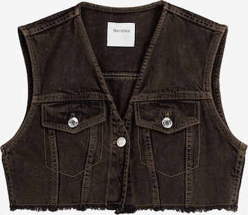 Gilet di Bershka in marrone: frontale