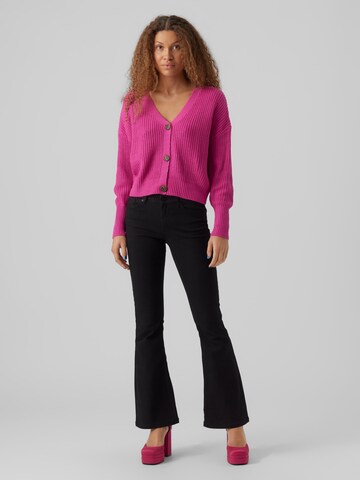 VERO MODA Strickjacke 'Lea' in Pink