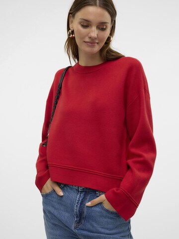VERO MODA Pullover 'VMGold' i rød