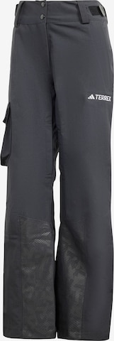 Regular Pantalon outdoor 'Terrex Techrock' ADIDAS TERREX en noir : devant