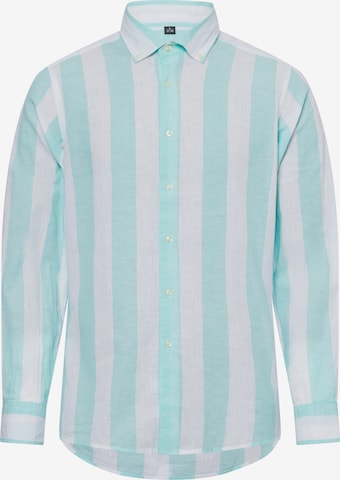 Nils Sundström Regular fit Button Up Shirt in Green: front