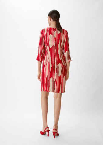 COMMA Kleid in Rot: Rückseite