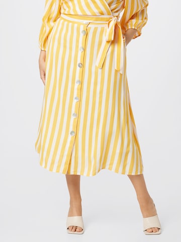 Guido Maria Kretschmer Curvy Skirt 'Dorina' in Yellow: front