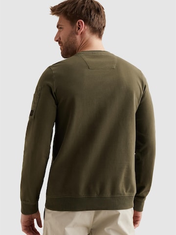PME Legend - Sudadera 'Sweatshirt with artworks and flight pocket' en verde