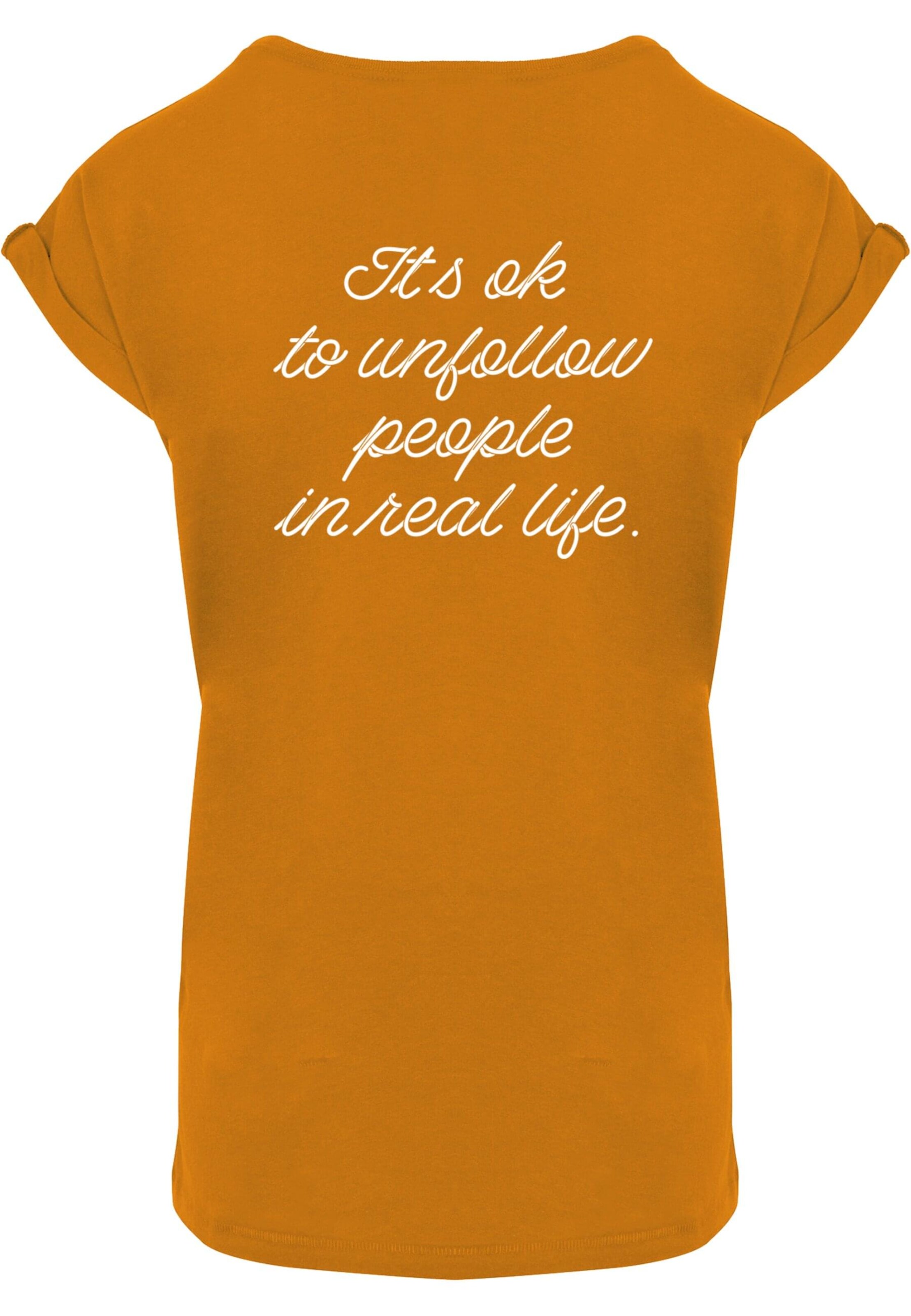 Merchcode Shirt 'Heartbreak X' in Oranje