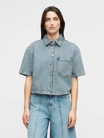 HUGO Bluse 'Gesila_1' i blå: forside