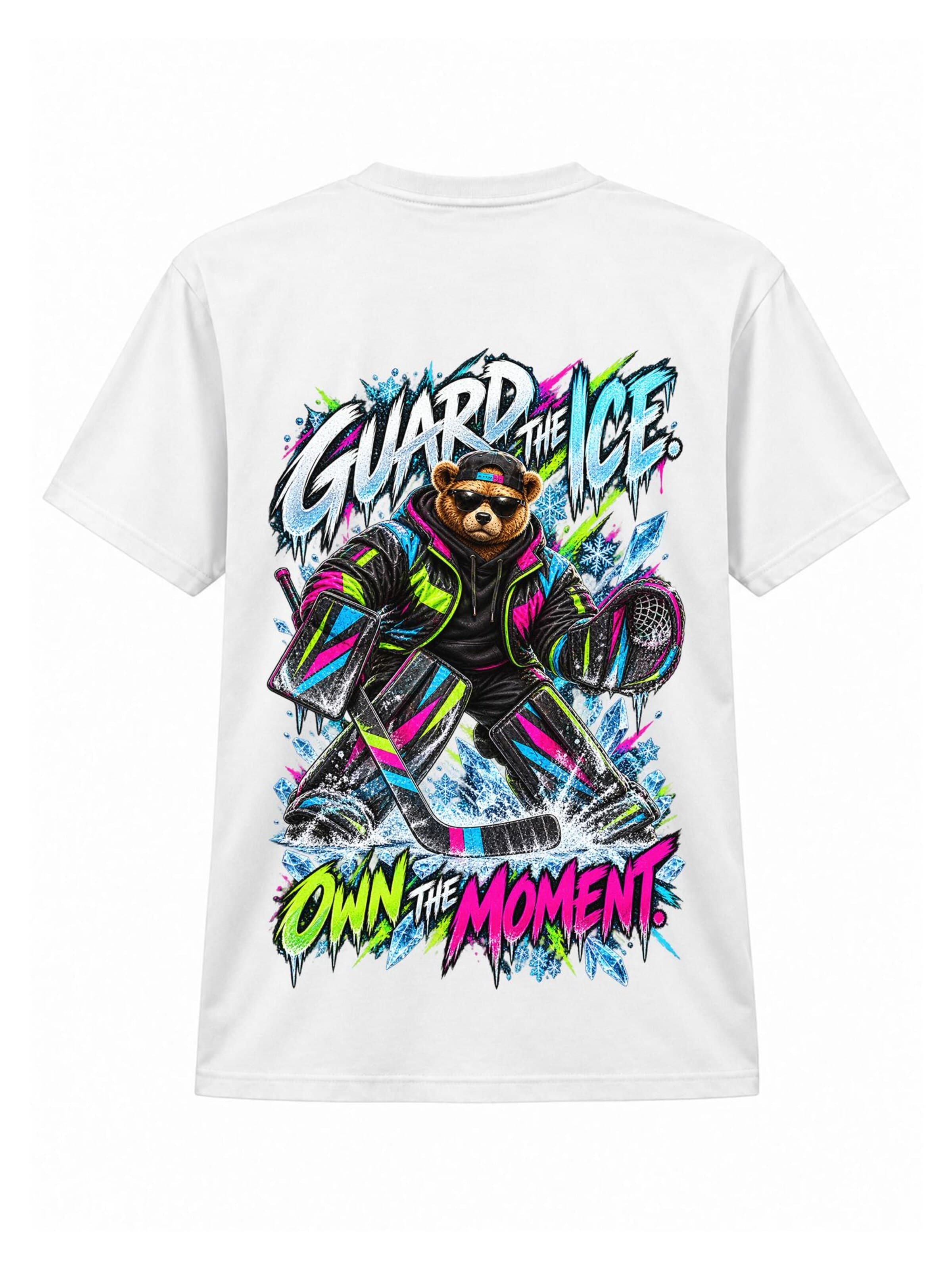 LUNØIR Studio Póló 'BOSS Ice Goal Guardian' - fehér: elől