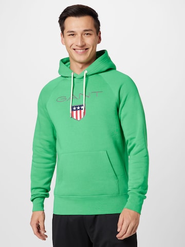 GANT Sweatshirt in Groen: voorkant