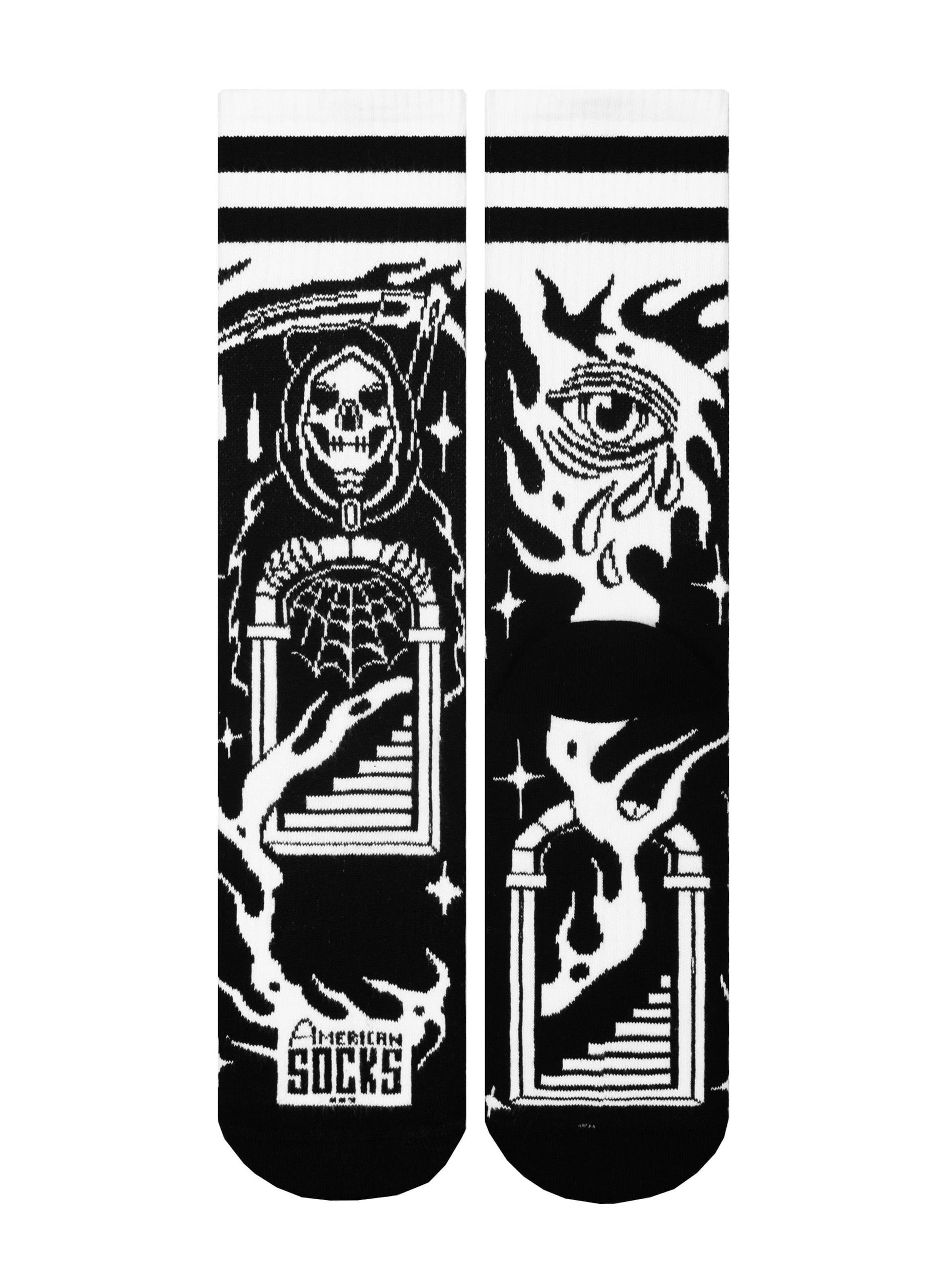 American Socks Socks 'Death's door' in Black: front