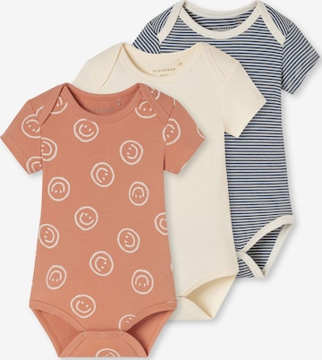 SCHIESSER Rompertje/body ' Fine Rib Multi ' in Geel: voorkant