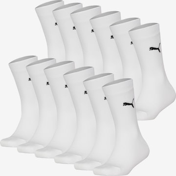 PUMA Socks in White: front