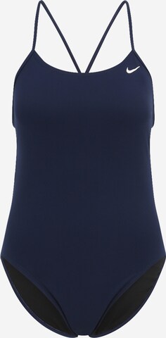 Nike Swim Bralette Active Swimsuit in Blue: front