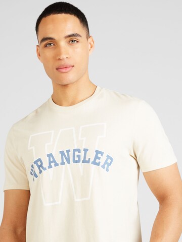 WRANGLER T-Shirt in Beige