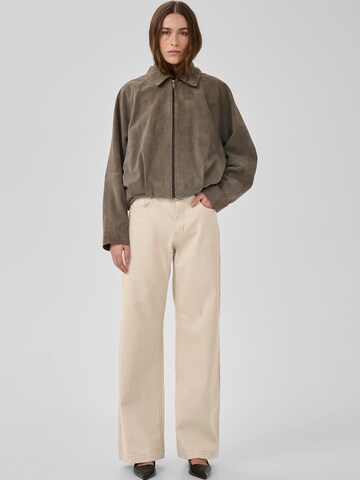 My Essential Wardrobe Wide leg Jeans 'LouisMW' in Beige