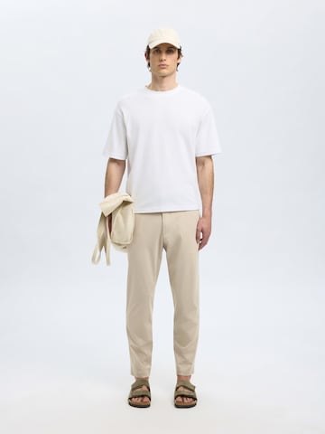 SELECTED Tapered Pants 'SLH172-LORENT' in Beige