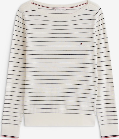 TOMMY HILFIGER Džemperis, krāsa - tumši zils / sarkans / vilnbalts, Preces skats