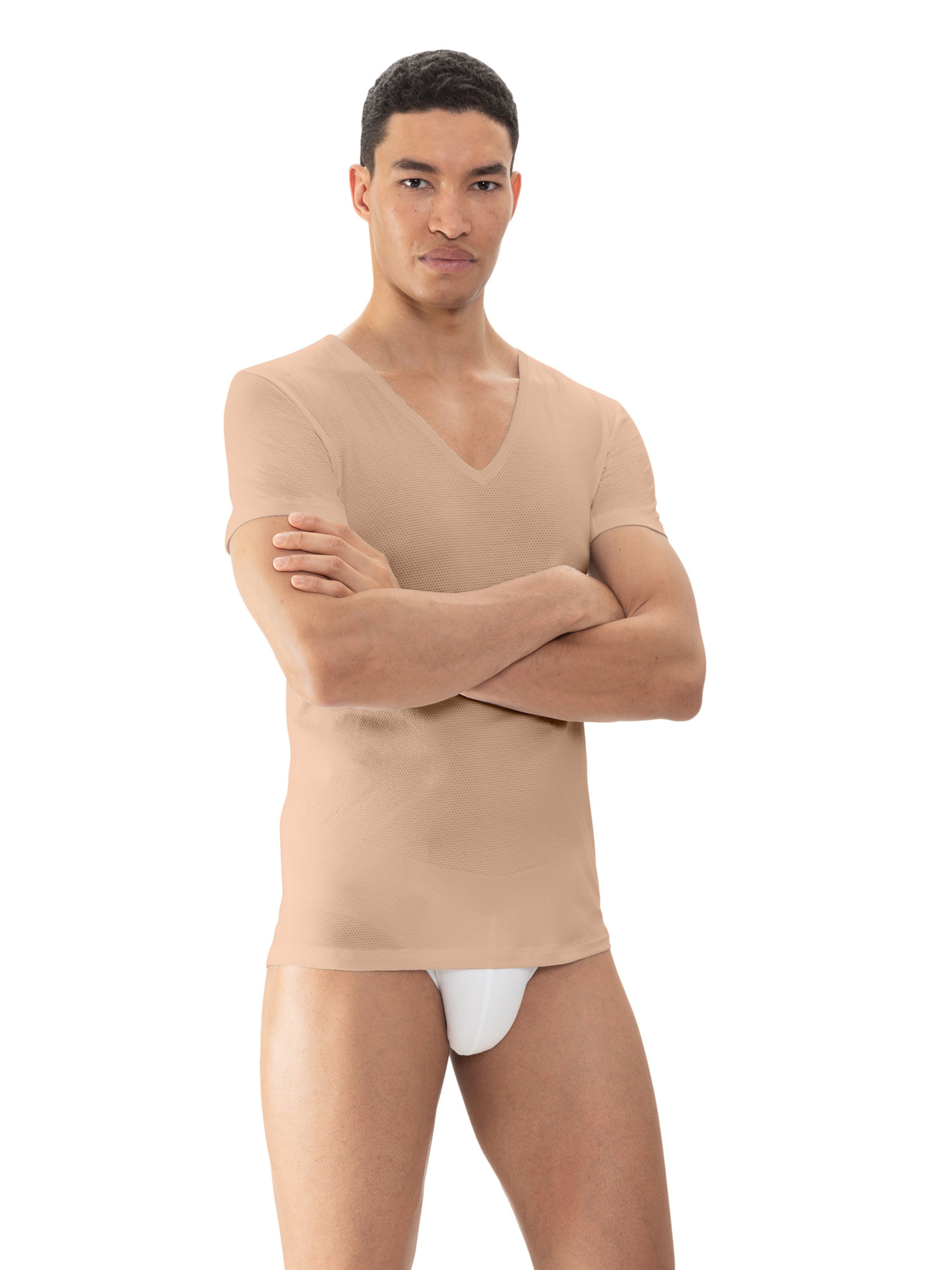 Mey Undershirt 'Dry Cotton Breeze' in Beige: front