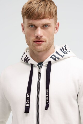 CAMP DAVID Zip-Up Hoodie in White