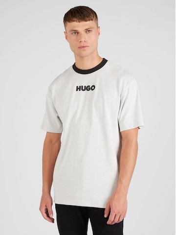 HUGO Red T-shirt 'Daktai' i grå: framsida