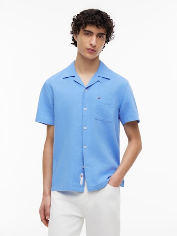 Regular fit Cămașă de la Tommy Jeans pe albastru: față