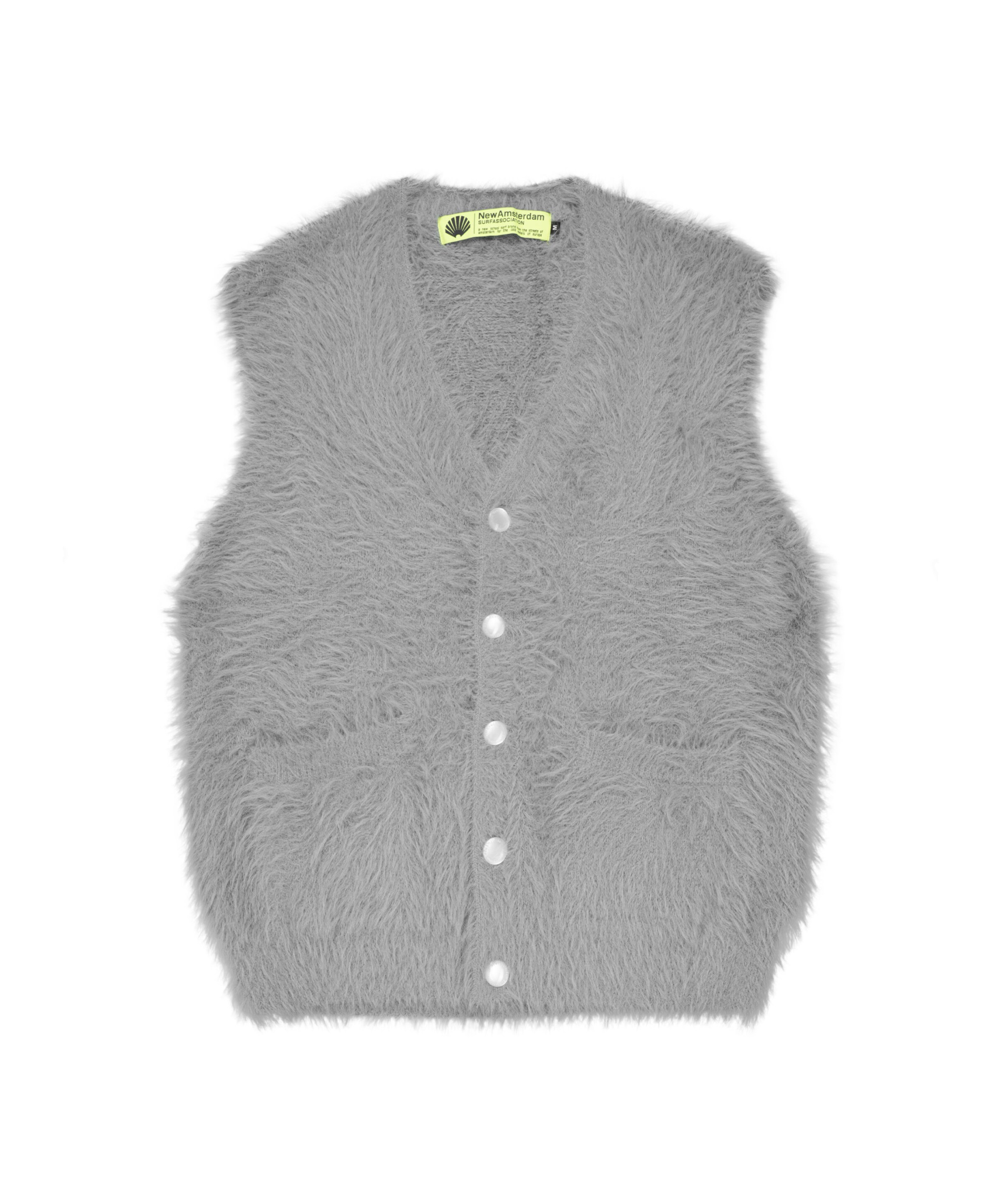 New Amsterdam Surf Association Bodywarmer in Grijs: voorkant